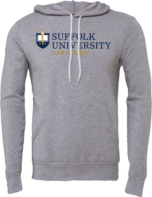 Suffolk University Bella + Canvas Fleece Hood Suffolk University Law School Horizontal - ONLINE ONLY
