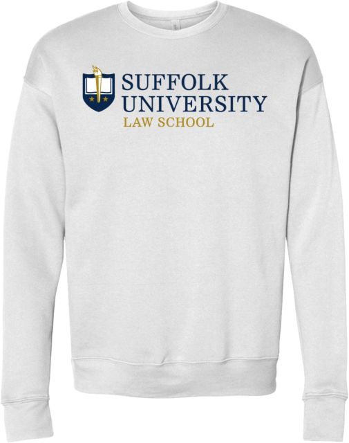 Suffolk University Bella + Canvas Fleece Crew Suffolk University Law School Horizontal - ONLINE ONLY