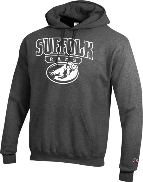 Suffolk University Champion Fleece Hoodie Suffolk Rams Primary Athletic Mark - ONLINE ONLY