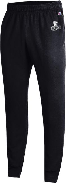 Suffolk University Champion Powerblend Fleece Jogger Suffolk Rams with Mascot Stacked - ONLINE ONLY