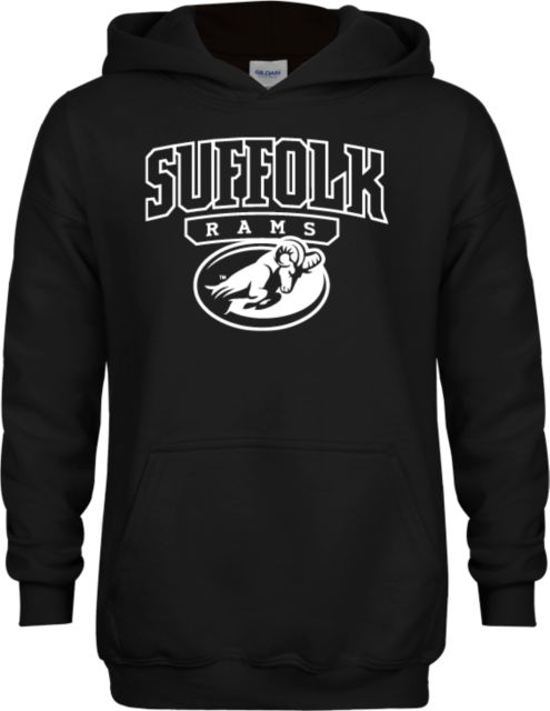 Suffolk University Youth Fleece Hoodie Suffolk Rams Primary Athletic Mark - ONLINE ONLY