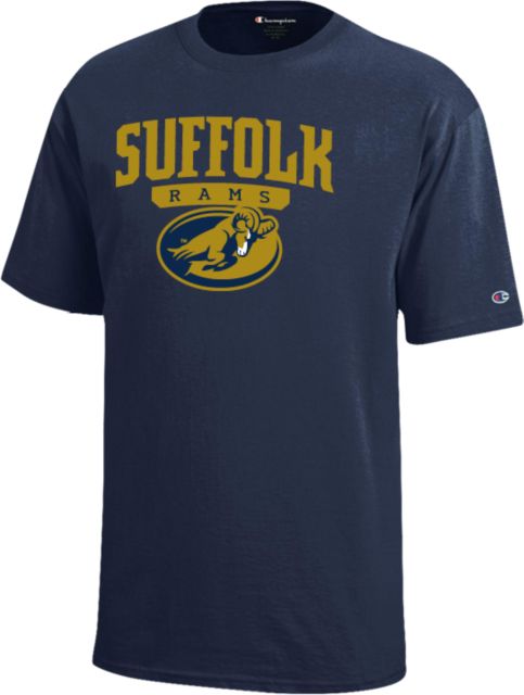 Suffolk University Champion Youth Short Sleeve Tee Suffolk Rams Primary Athletic Mark - ONLINE ONLY
