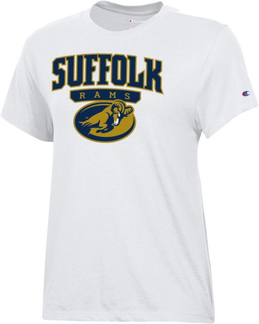 Suffolk University Champion Womens  Core Short Sleeve Tee Suffolk Rams Primary Athletic Mark - ONLINE ONLY