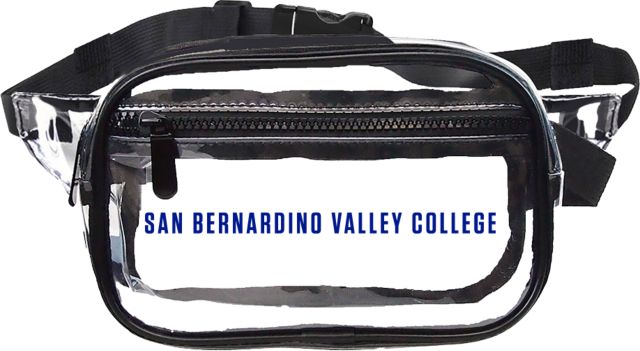 SBVC Clear Fanny Pack San Bernardino Valley College Flat - ONLINE ONLY