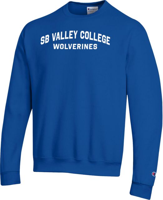 SBVC Champion Fleece Crew Arched SB Valley College Wolverines - ONLINE ONLY