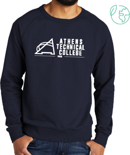 Athens Technical Allmade Organic French Terry Crewneck Sweatshirt Athens Technical College - ONLINE ONLY