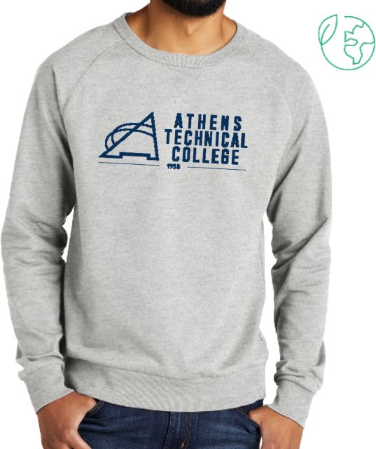 Athens Technical Allmade Organic French Terry Crewneck Sweatshirt Athens Technical College - ONLINE ONLY