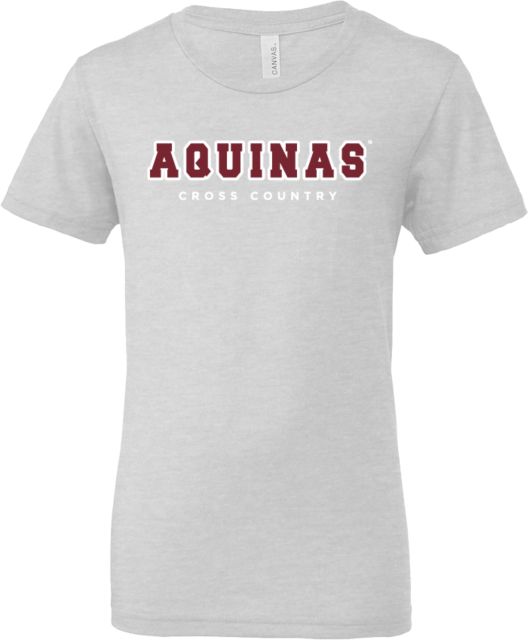 Aquinas College Bella + Canvas Youth Ash Jersey T Shirt Aquinas Cross Country - ONLINE ONLY