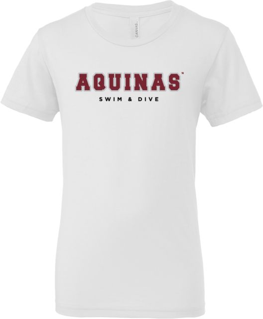 Aquinas College Bella + Canvas Youth Jersey T Shirt Aquinas Swimming - ONLINE ONLY