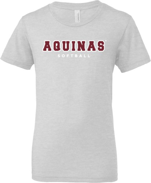 Aquinas College Bella + Canvas Youth Ash Jersey T Shirt Aquinas Softball - ONLINE ONLY