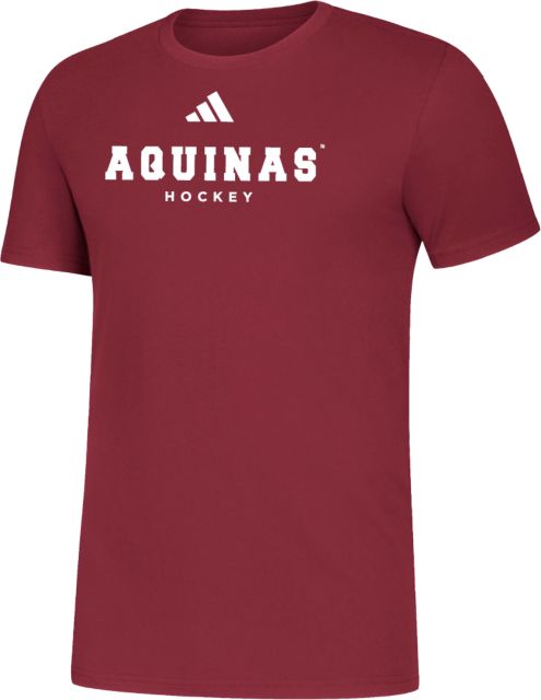 Aquinas College Adidas Collegiate Burgundy Amplifier Tee Aquinas Hockey - Adidas - ONLINE ONLY