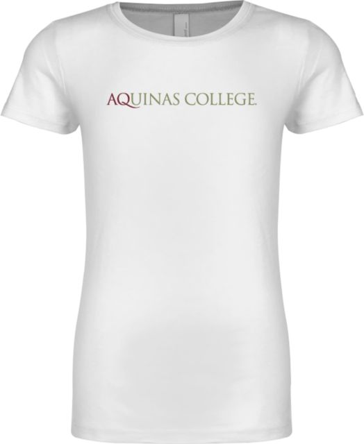 Aquinas College Next Level Girls Fashion Fit T Shirt Inst. Wordmark - ONLINE ONLY