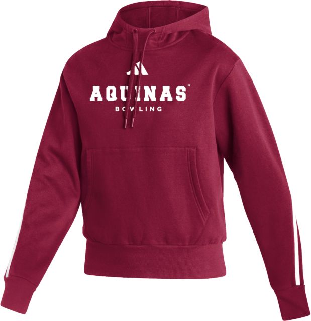 Aquinas College Adidas Collegiate Burgundy Pullover Hood Aquinas Bowling - Adidas - ONLINE ONLY