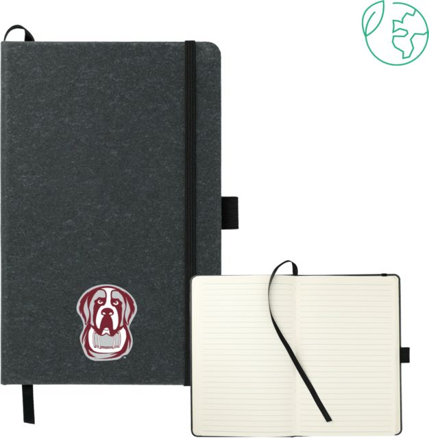 Aquinas College 5.5 x 8.5 FSC Mix Recycled Leather Bound Journal Mascot Head - ONLINE ONLY