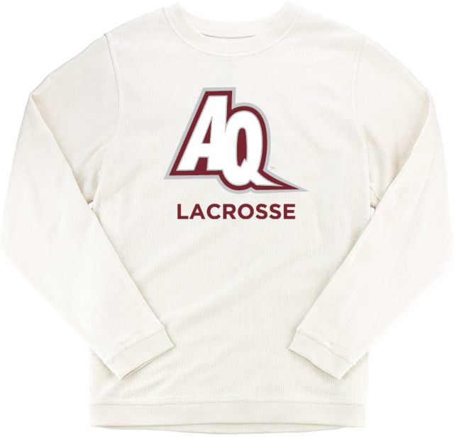 Aquinas College Boxercraft Womens Cream Corded Crew AQ Lacrosse - ONLINE ONLY