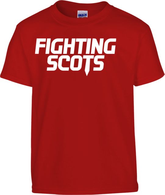 PennWest Edinboro Youth T Shirt Edinboro Fighting Scots Stacked Wordmark - ONLINE ONLY