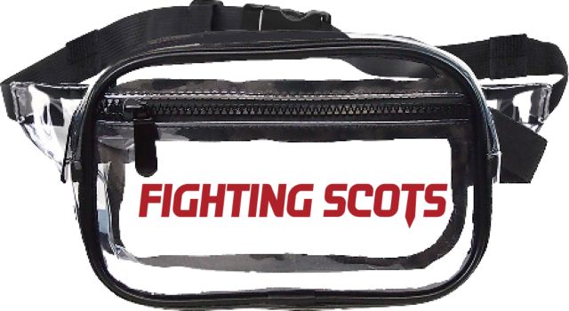 PennWest Edinboro Clear Fanny Pack Edinboro Fighting Scots Flat Wordmark - ONLINE ONLY