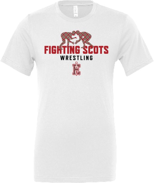 PennWest Edinboro Bella + Canvas Jersey Cotton T Shirt Fighting Scots Wrestling Silhouette - ONLINE ONLY
