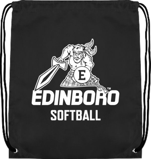 PennWest Edinboro Drawstring Backpack Edinboro - Softball - ONLINE ONLY