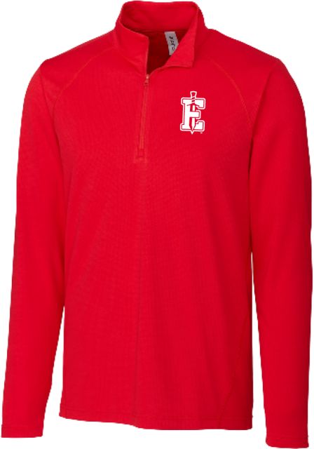 PennWest Edinboro C&B Clique Ice Pique Half Zip Edinboro E Sword Mark - ONLINE ONLY