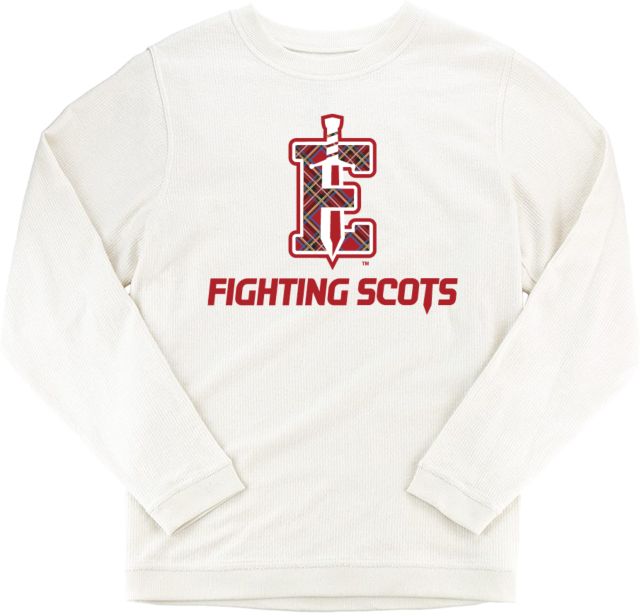 PennWest Edinboro Boxercraft Womens Corded Crew Edinboro Fighting Scots E Sword - ONLINE ONLY