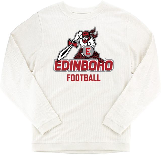 PennWest Edinboro Boxercraft Womens Corded Crew Edinboro - Football - ONLINE ONLY