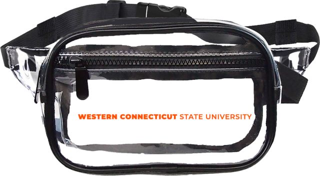 Western Connecticut Clear Fanny Pack Institutional Wordmark - ONLINE ONLY