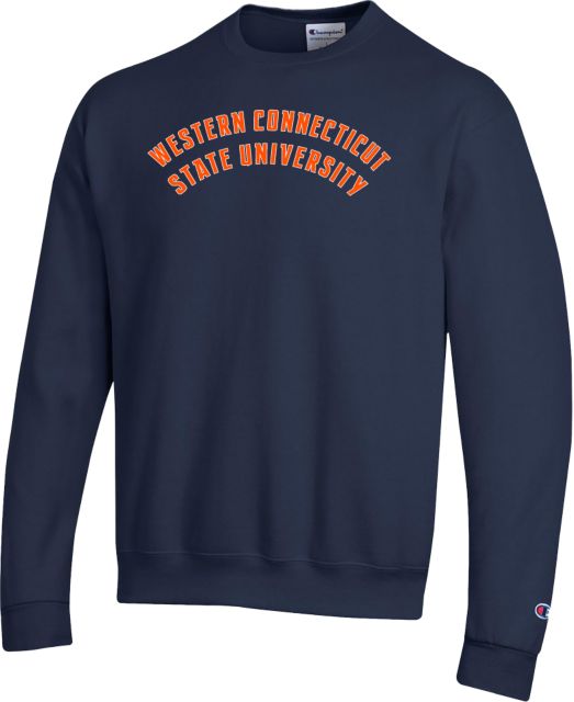 Western Connecticut Champion Fleece Crew Arched School Name - ONLINE ONLY