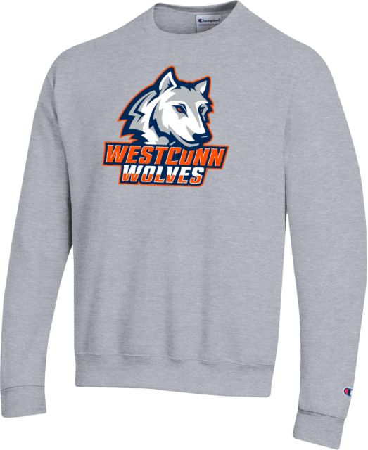 Western Connecticut Champion Fleece Crew Westconn Wolves Athletic Mark - ONLINE ONLY