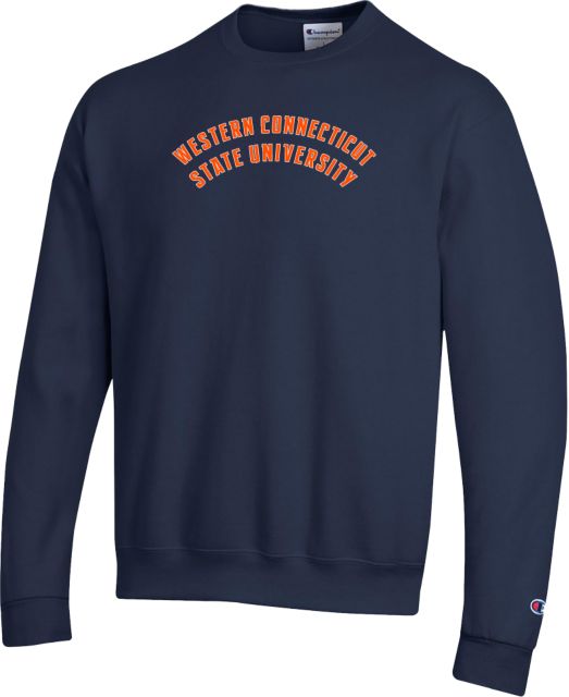 Western Connecticut Champion Fleece Crew Arched School Name - ONLINE ONLY