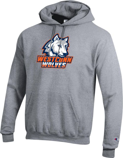 Western Connecticut Champion Fleece Hoodie Westconn Wolves Athletic Mark - ONLINE ONLY
