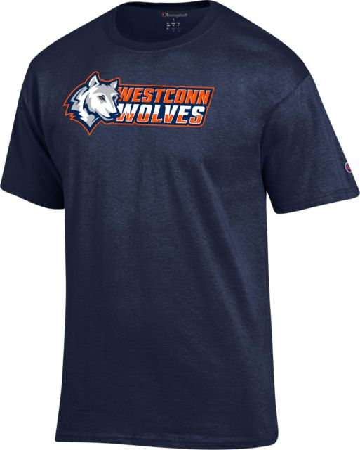 Western Connecticut Champion T Shirt Westconn Wolves Mascot Head Left - ONLINE ONLY