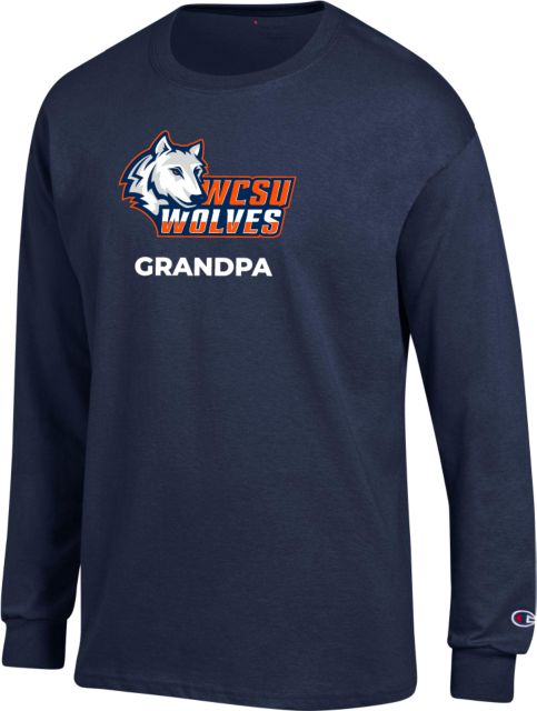 Western Connecticut Champion Long Sleeve T Shirt Grandpa WCSU - ONLINE ONLY