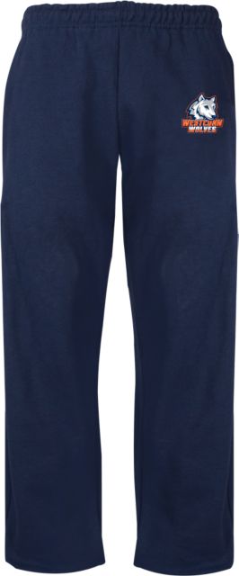 Western Connecticut Fleece Open Bottom Pant Westconn Wolves Athletic Mark - ONLINE ONLY