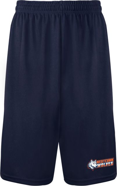 Western Connecticut Performance Classic 9 Inch Short Westconn Wolves Mascot Head Left - ONLINE ONLY