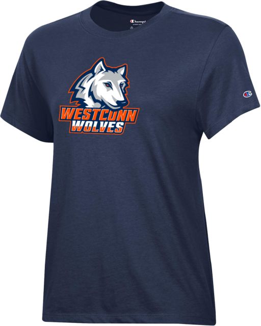 Western Connecticut Champion Womens Core Short Sleeve Tee Westconn Wolves Athletic Mark - ONLINE ONLY