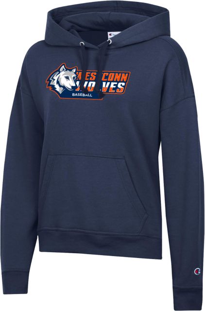 Western Connecticut Champion Womens Powerblend Pullover Hood WestConn Wolves - Baseball - ONLINE ONLY