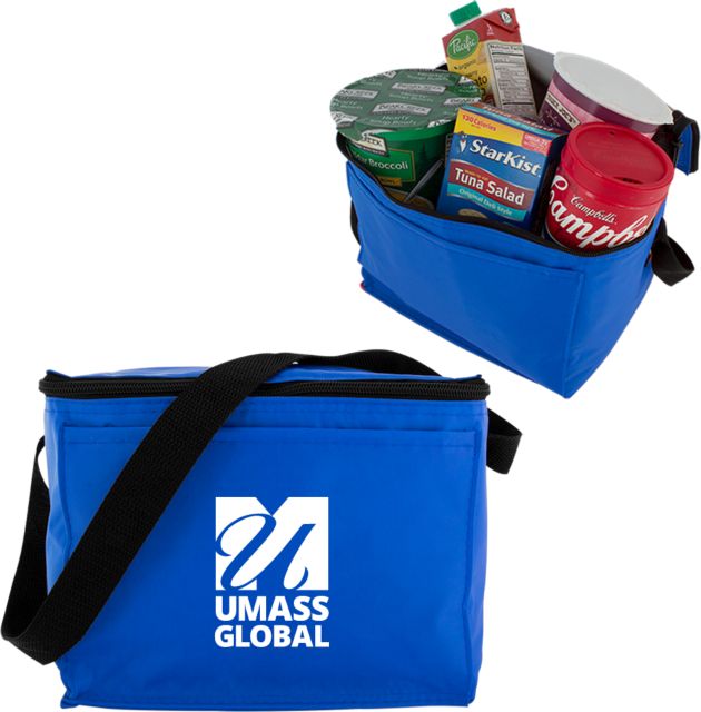 UMass Global Six Pack Cooler  UMass Global Primary Logo Stacked - ONLINE ONLY