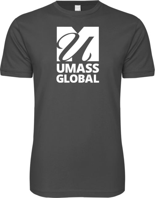 UMass Global Next Level SoftStyle T Shirt  UMass Global Primary Logo Stacked - ONLINE ONLY