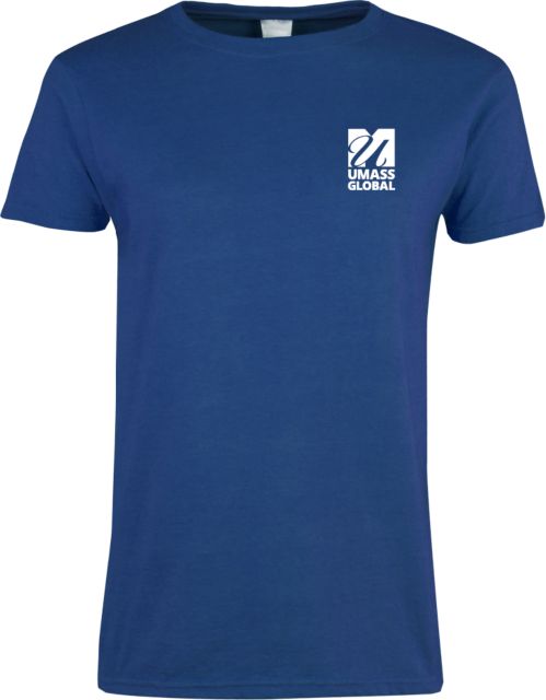 UMass Global Womens Short Sleeve Tee  UMass Global Primary Logo Stacked - ONLINE ONLY