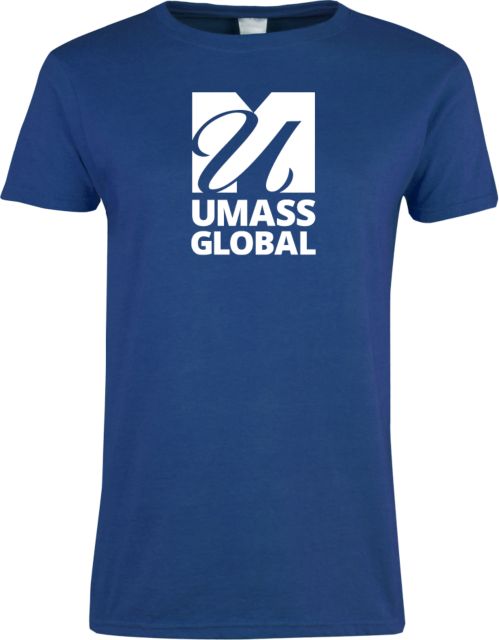 UMass Global Womens Short Sleeve Tee  UMass Global Primary Logo Stacked - ONLINE ONLY
