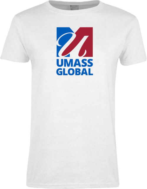 UMass Global Womens Short Sleeve Tee  UMass Global Primary Logo Stacked - ONLINE ONLY
