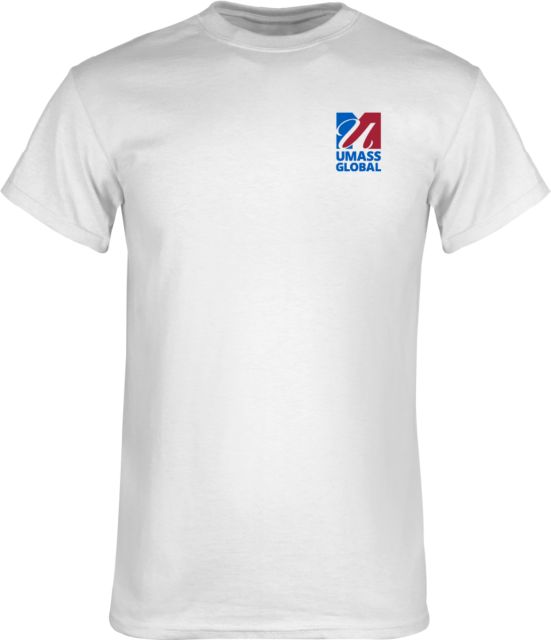 UMass Global T Shirt  UMass Global Primary Logo Stacked - ONLINE ONLY