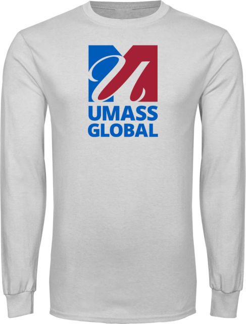 UMass Global Long Sleeve T Shirt  UMass Global Primary Logo Stacked - ONLINE ONLY