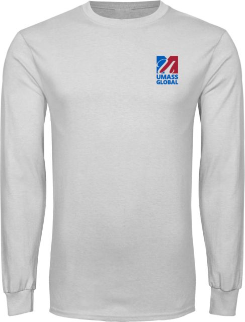 UMass Global Long Sleeve T Shirt  UMass Global Primary Logo Stacked - ONLINE ONLY