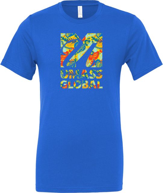 UMass Global Bella + Canvas Jersey Cotton T Shirt UMass Global Floral Pattern - ONLINE ONLY