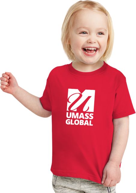 UMass Global Toddler T Shirt  UMass Global Primary Logo Stacked - ONLINE ONLY