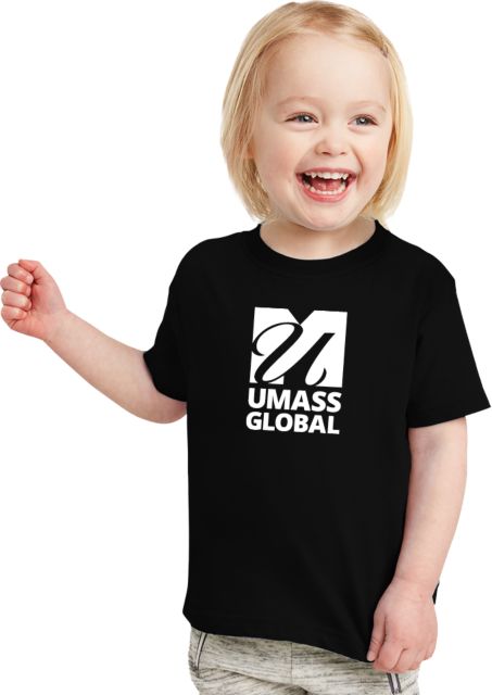UMass Global Toddler T Shirt  UMass Global Primary Logo Stacked - ONLINE ONLY