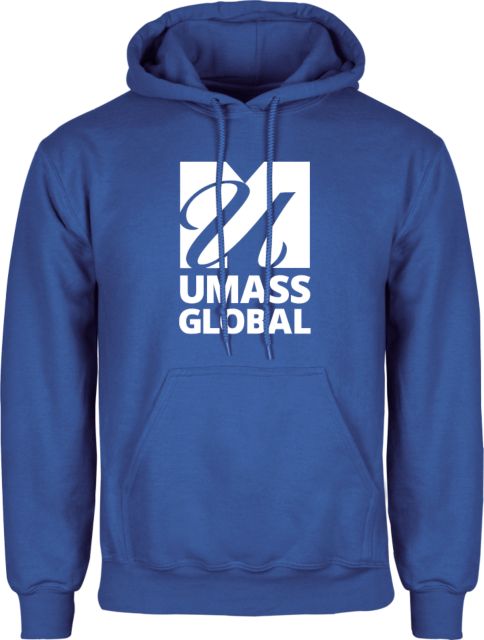 UMass Global Fleece Hoodie  UMass Global Primary Logo Stacked - ONLINE ONLY