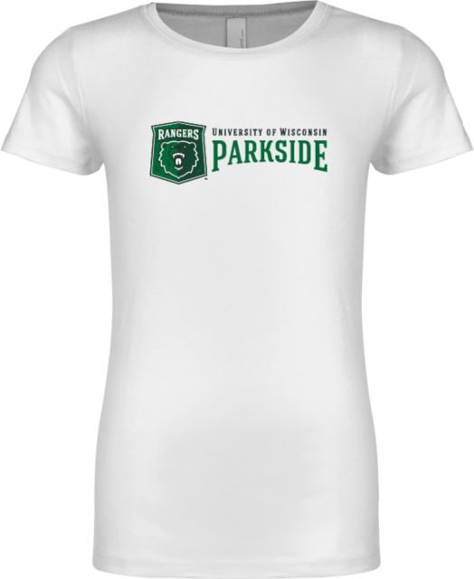 Wisconsin Parkside Next Level Girls Fashion Fit T Shirt Primary Athletic Mark with Wordmark - ONLINE ONLY